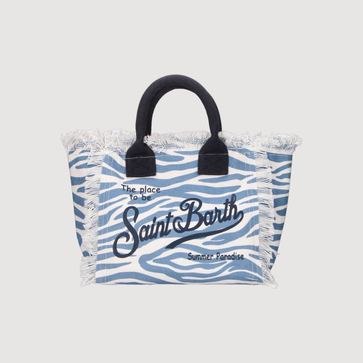 Mc2 Saint Barth borsa colette zebra color azzurra