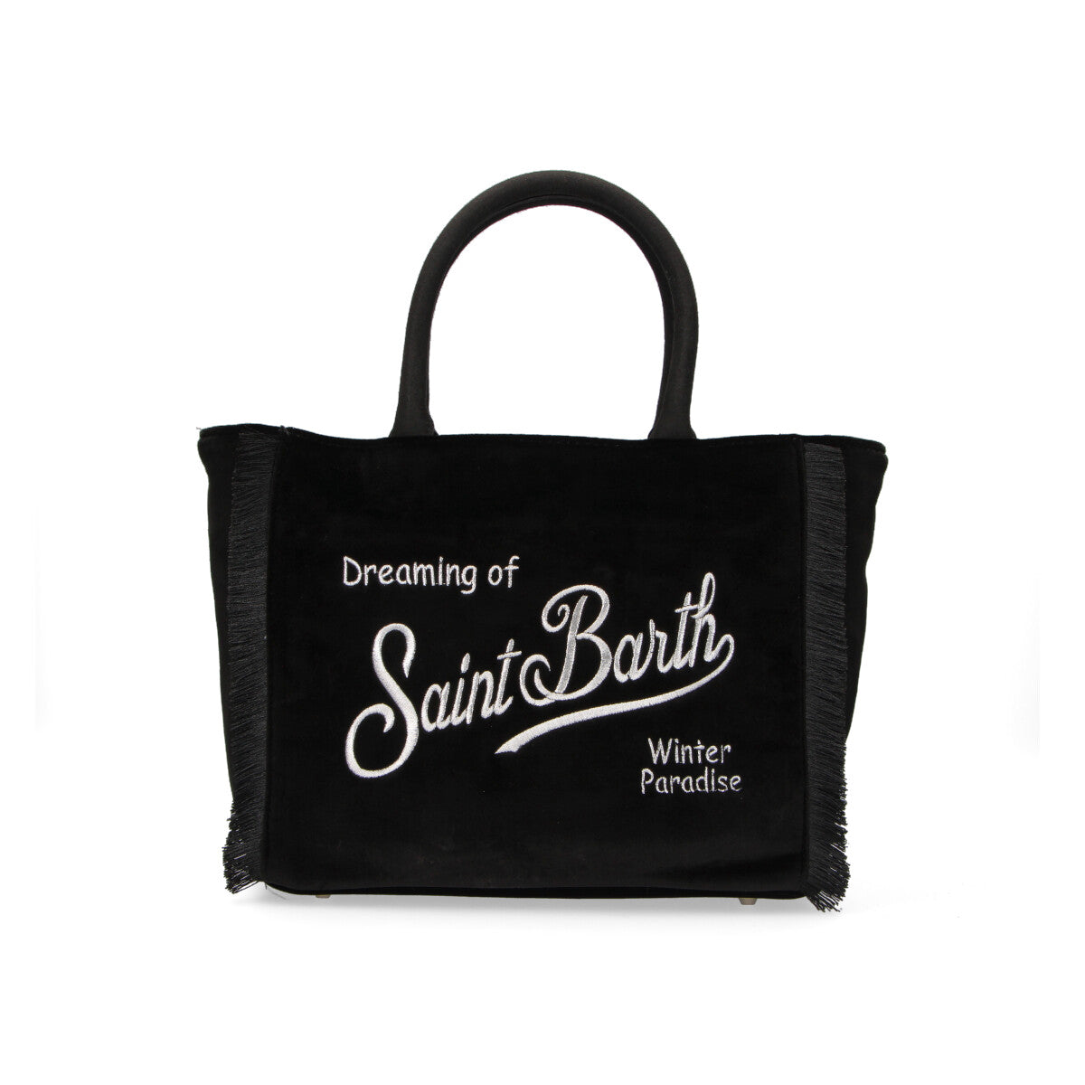 MC2 Saint Barth borsa Colette in velluto nera