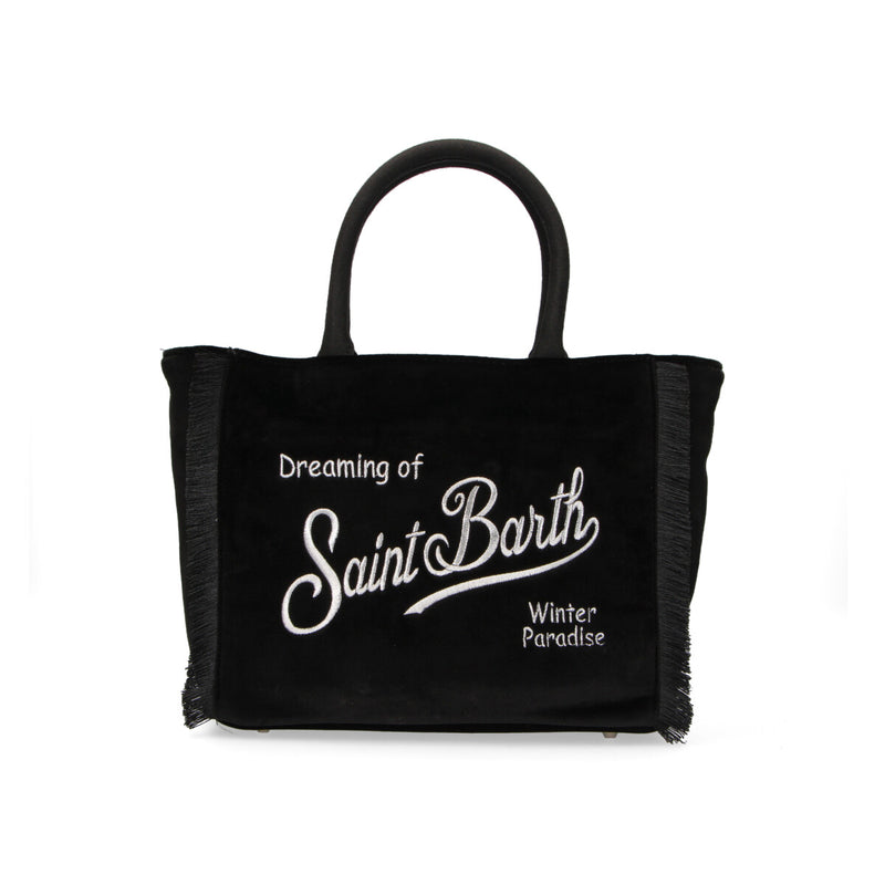 MC2 Saint Barth borsa Colette in velluto nera