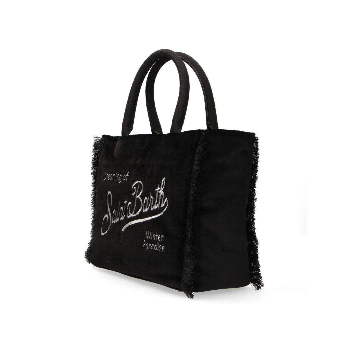 MC2 Saint Barth borsa Colette in velluto nera