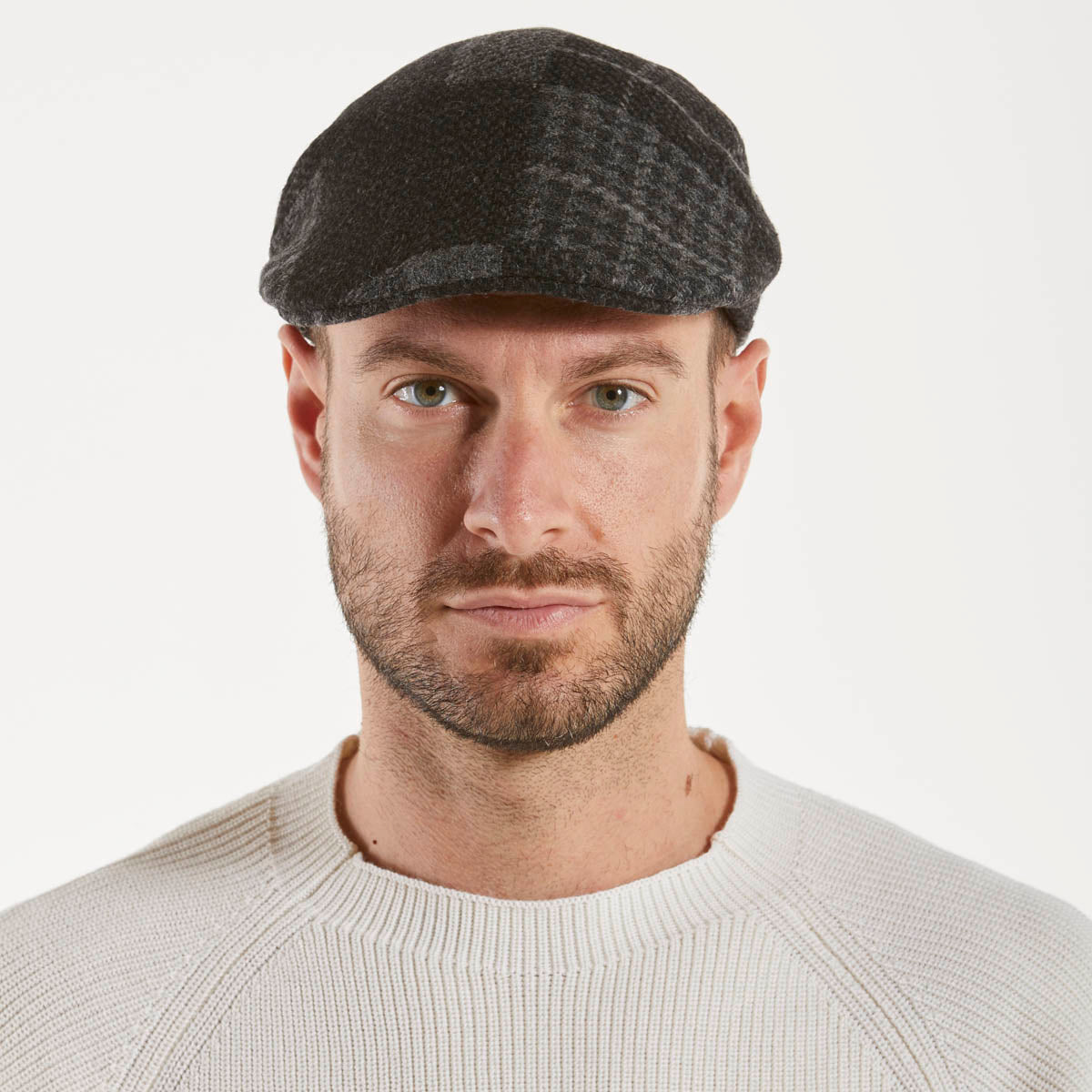 Bastoncino coppola fantasia grigio scuro