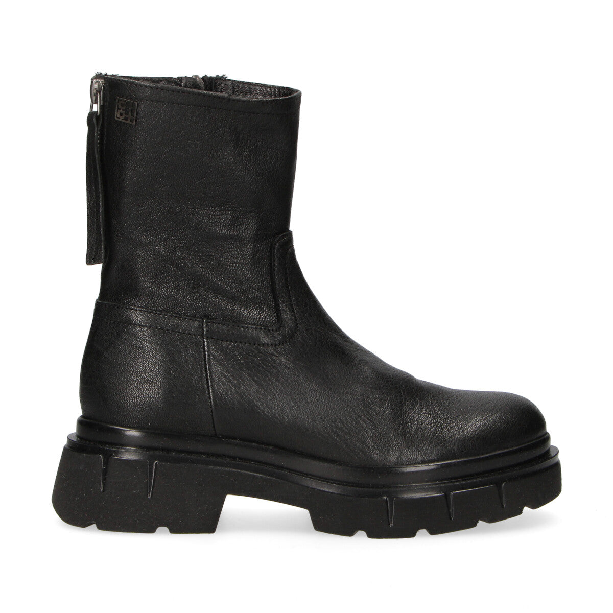 Gio+ boot Marie con zip pelle nera