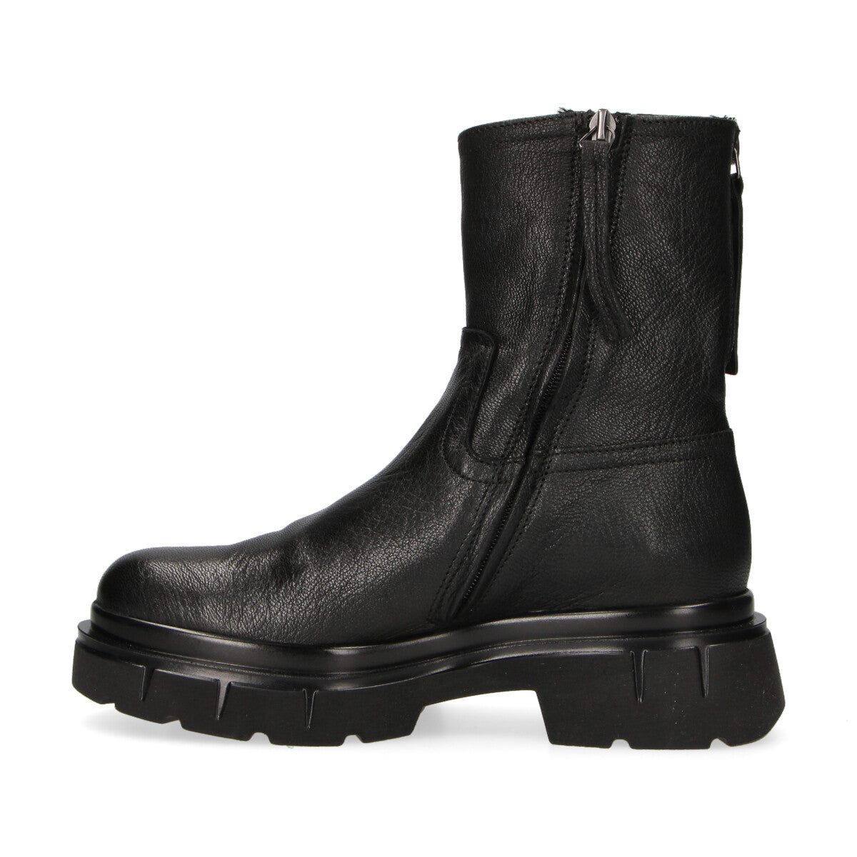 Gio+ boot Marie con zip pelle nera