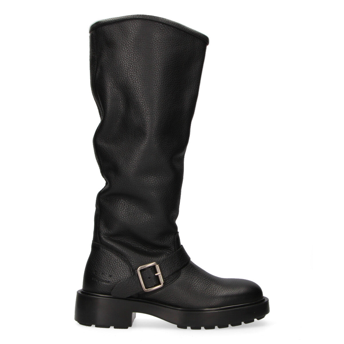 Copenhagen stivale biker pelle nera