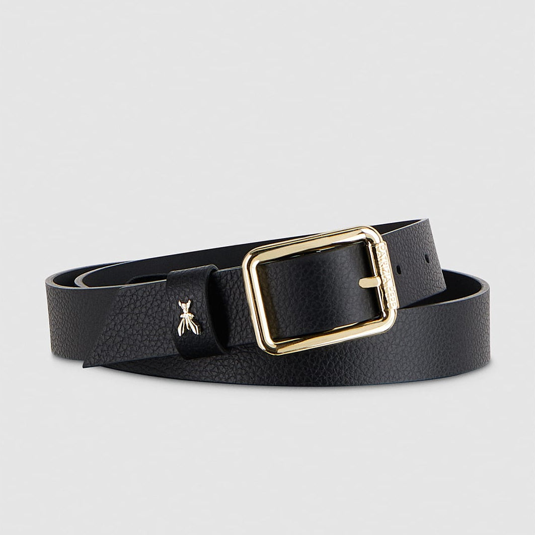 Patrizia Pepe cintura nera fibbia oro