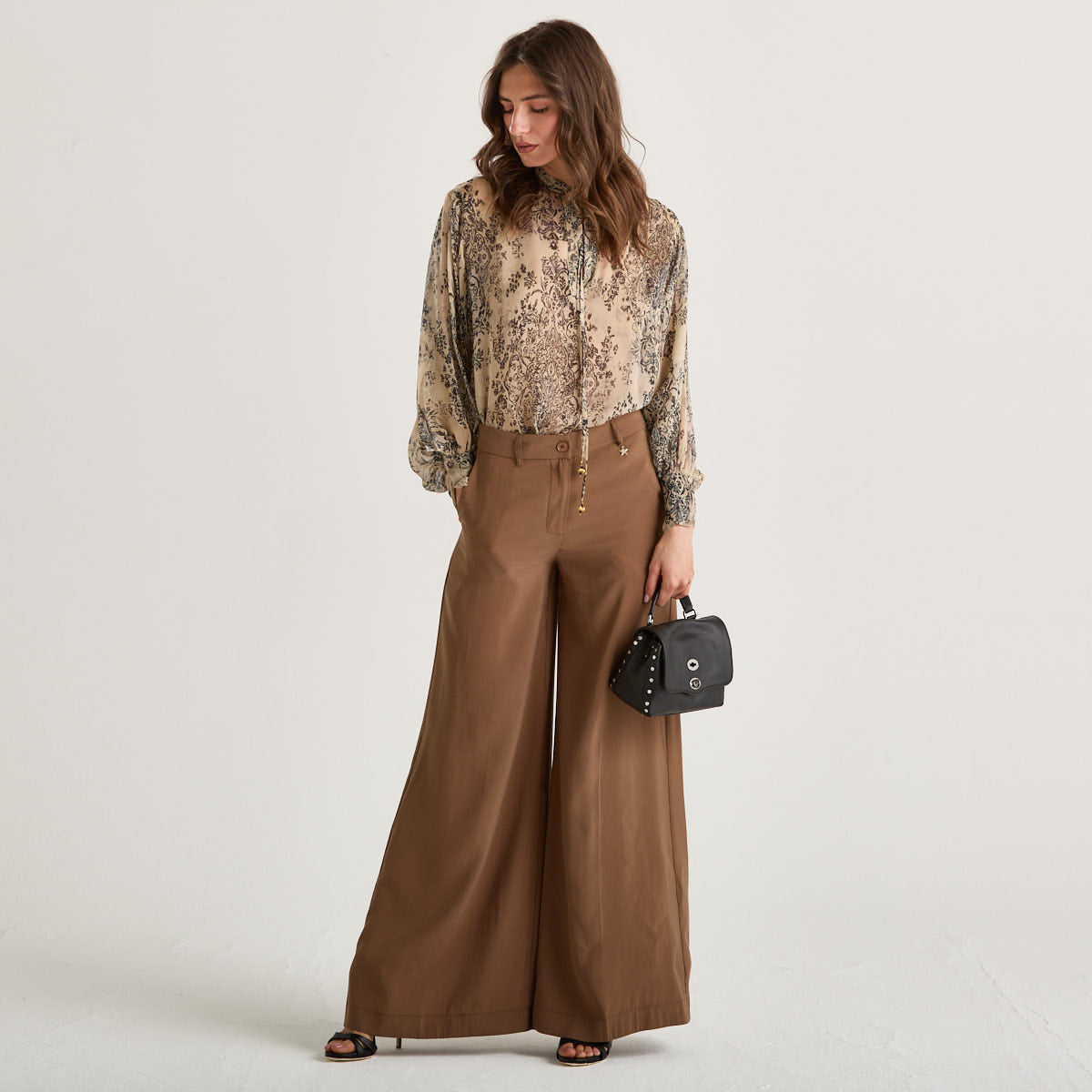 Philia Loft camicia in tessuto leggero fantasia