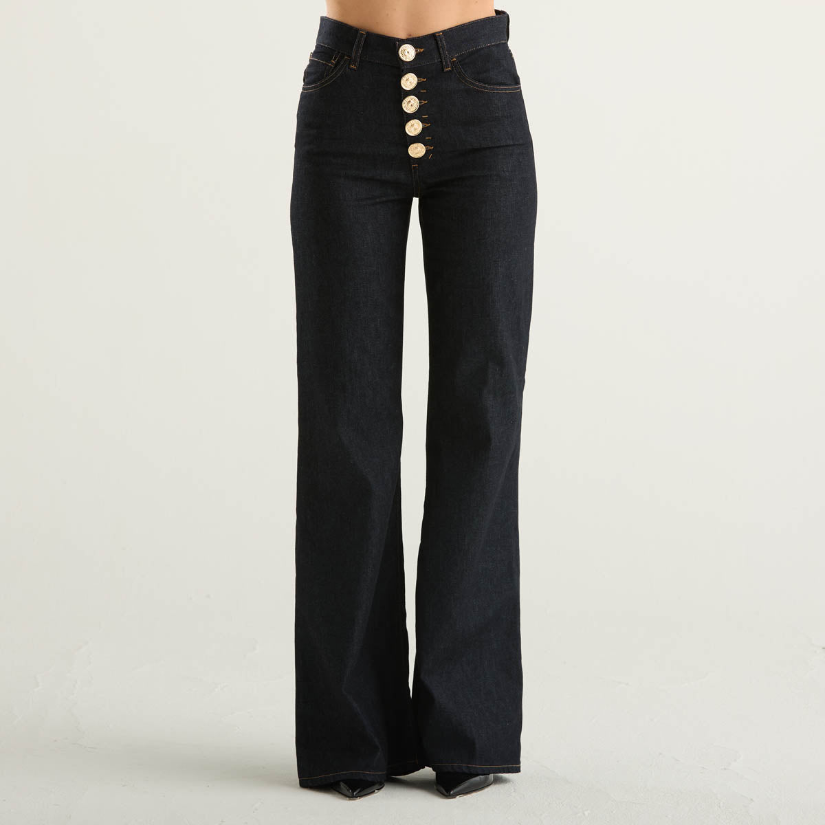 Dondup pantalone Amber in tessuto blu