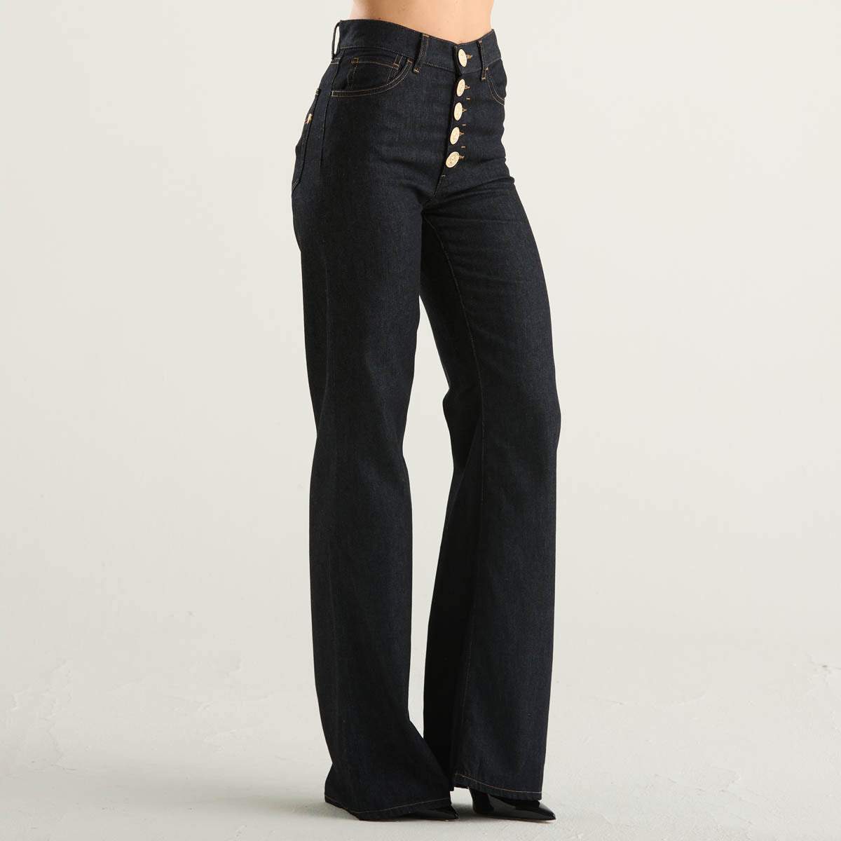 Dondup pantalone Amber in tessuto blu