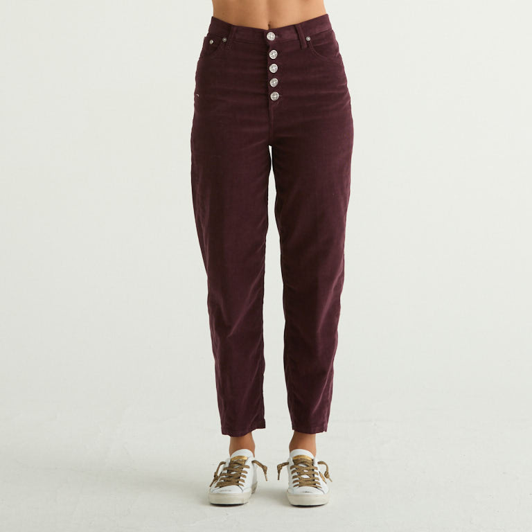 Dondup pantalone bessie in velluto a coste brdx