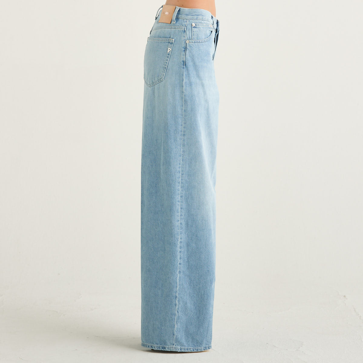 Dondup jeans dakota a palazzo denim chiaro