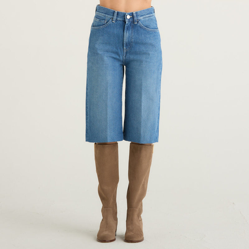 Dondup bermuda delfine denim elasticizzato