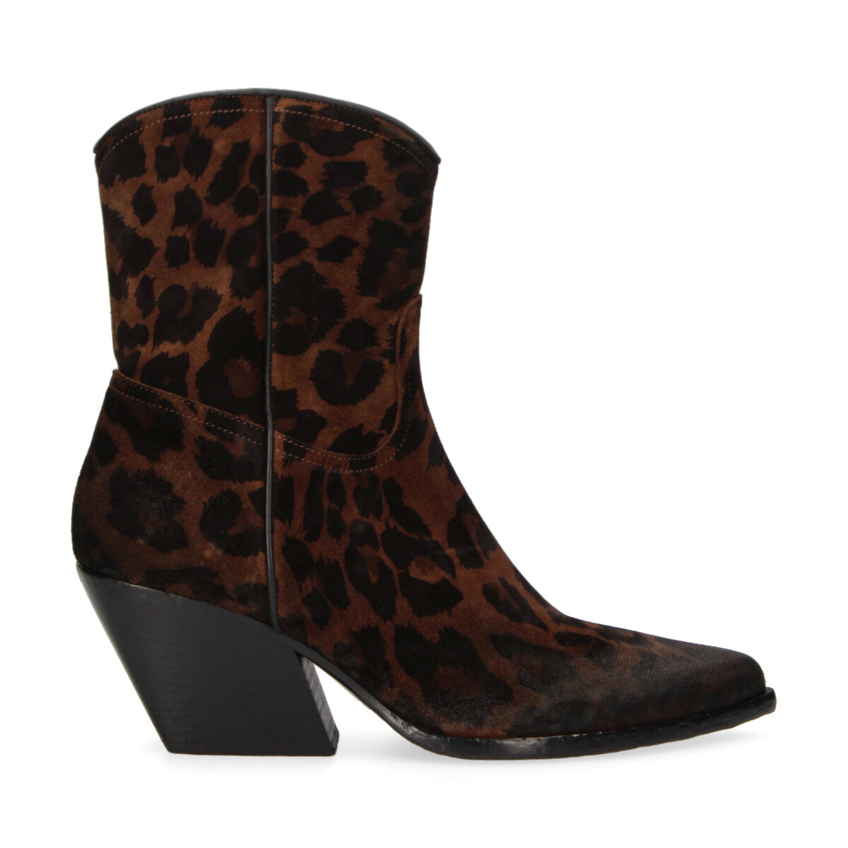 Elena Iachi tronchetto in camoscio maculato