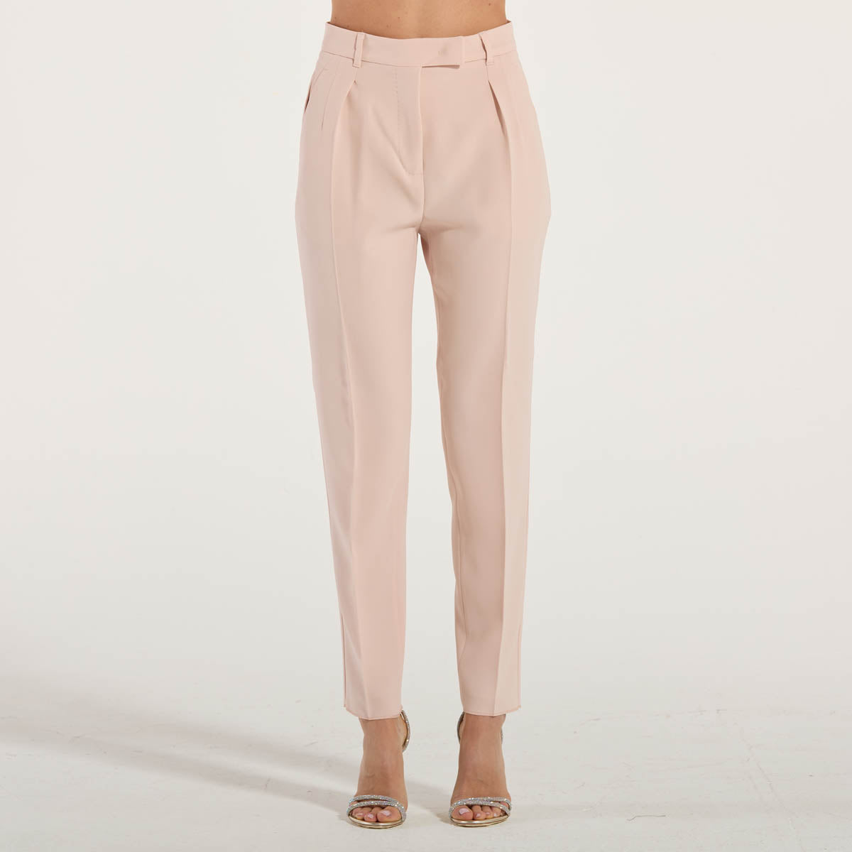 Maxmara pantalone in cady cipria