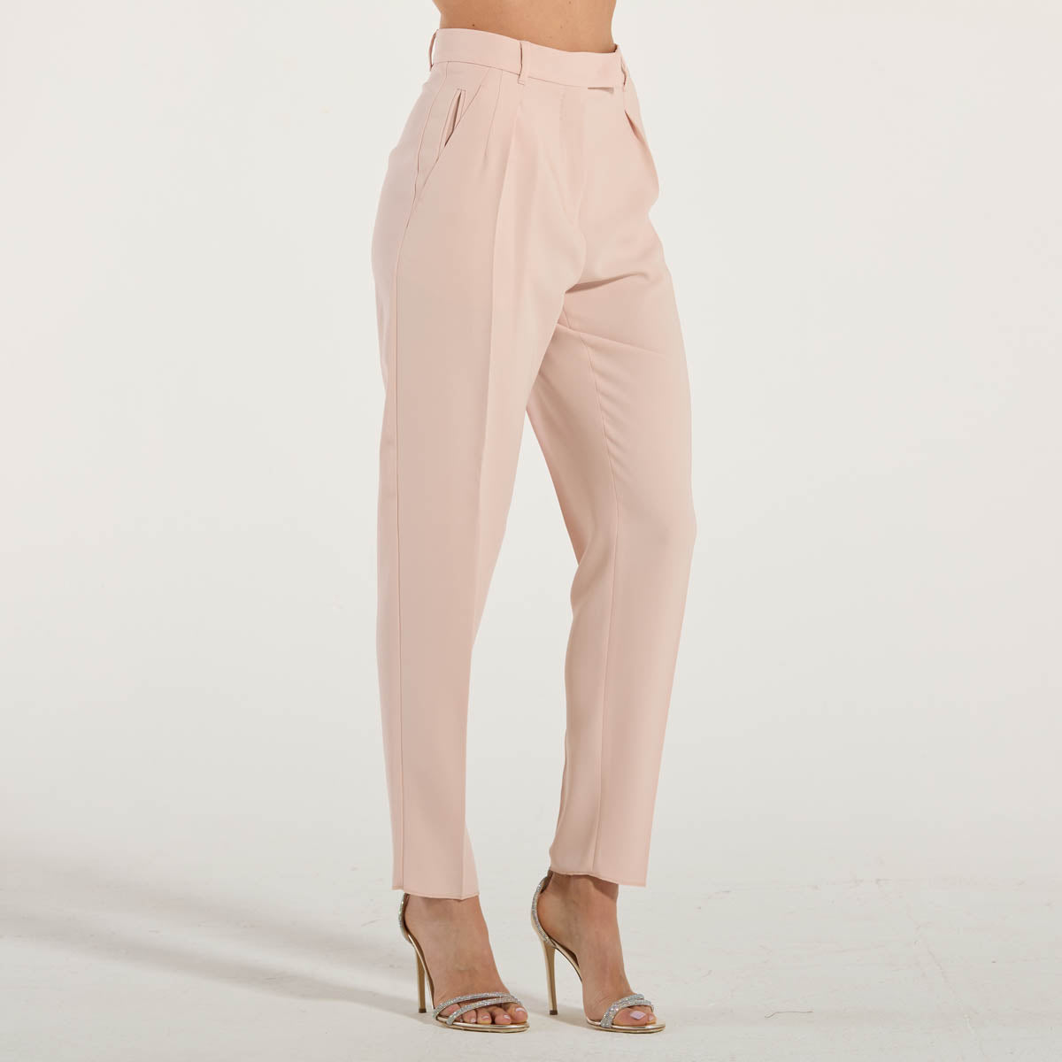 Maxmara pantalone in cady cipria
