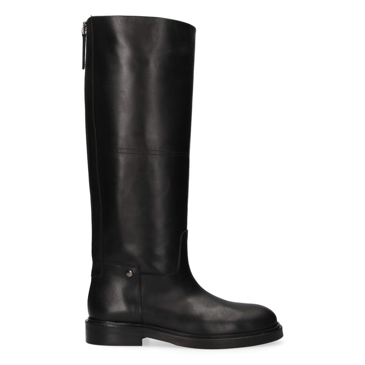 Poeve stivale pelle nera