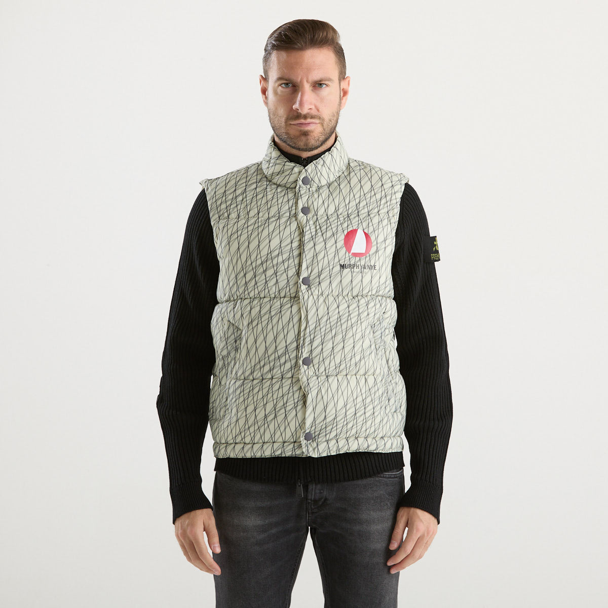 Murphy&Nye smanicato imbottito beige