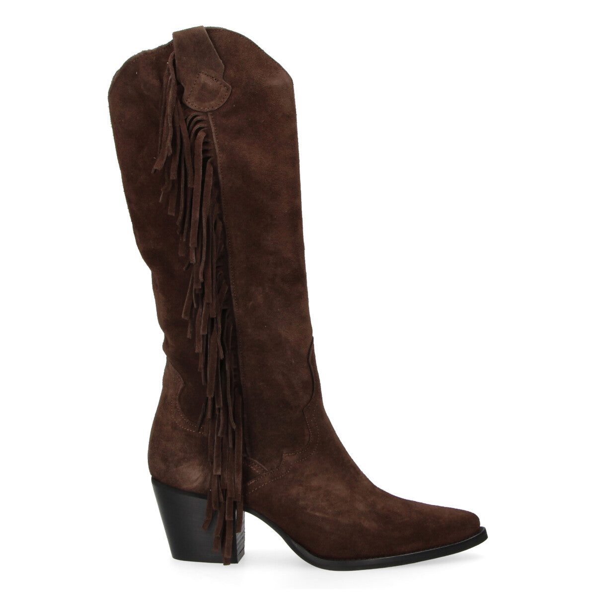 Mohai Stivale texano Gaia con frange camoscio tdm