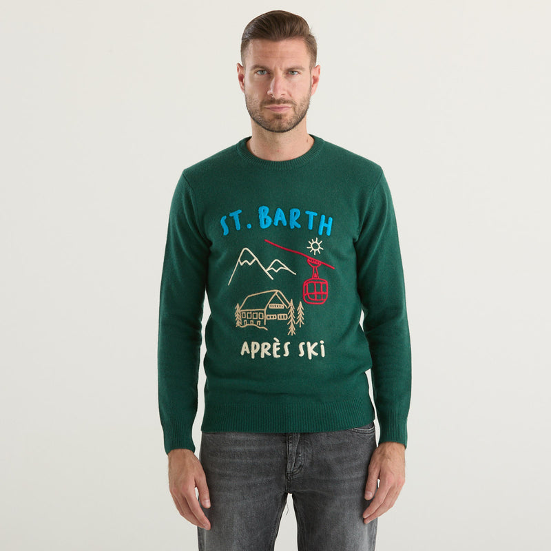 Mc2 Saint Barth maglione sb apres draw verde