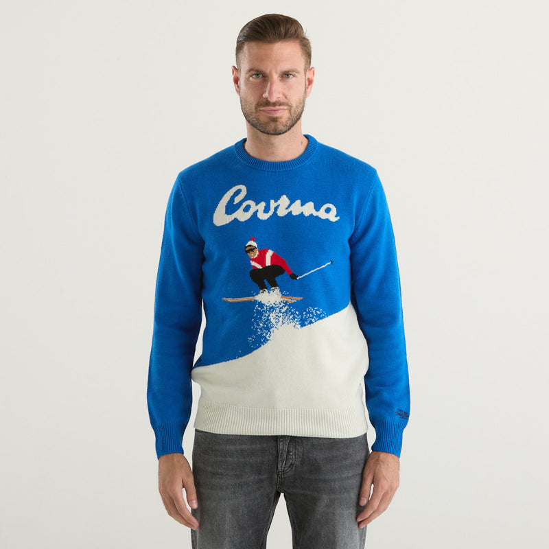 Mc2 Saint Barth maglione courma jump blu elettrico