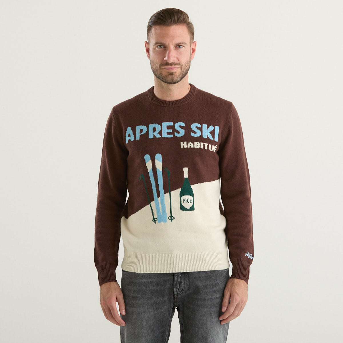 Mc2 Saint Barth maglione apres ski marrone
