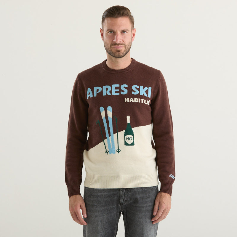 Mc2 Saint Barth maglione apres ski marrone