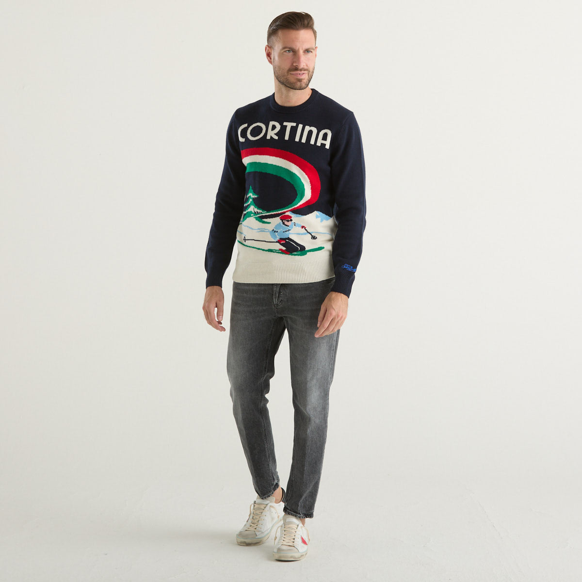 Mc2 Saint Barth maglione cortina skier blu