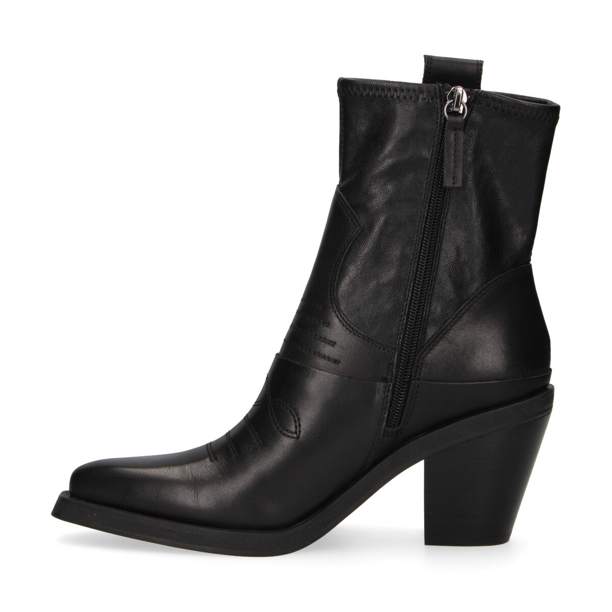 Ash tronchetto texano pelle nera