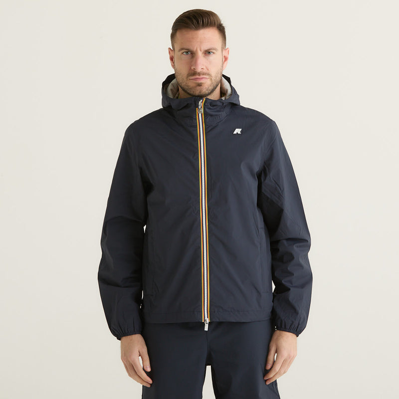 K-Way giubbino leggero con cappuccio blu