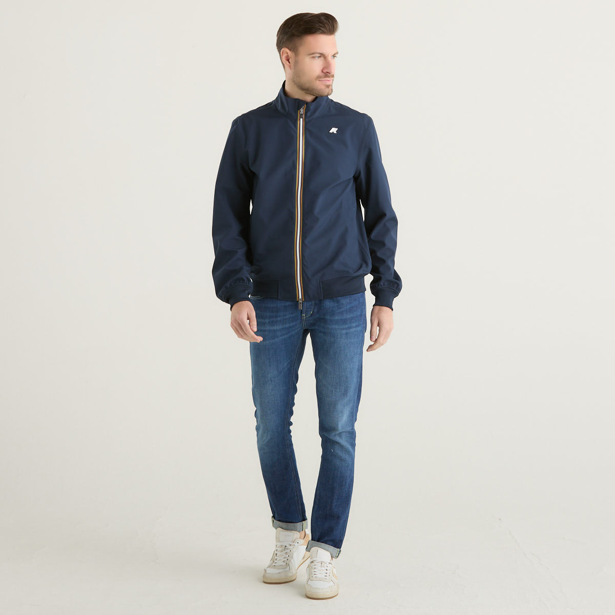 K-way giubbino senza cappuccio blu