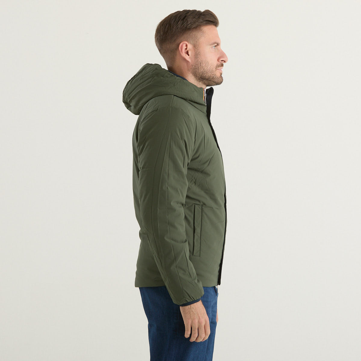 K-way giubbino reversibile blu e verde