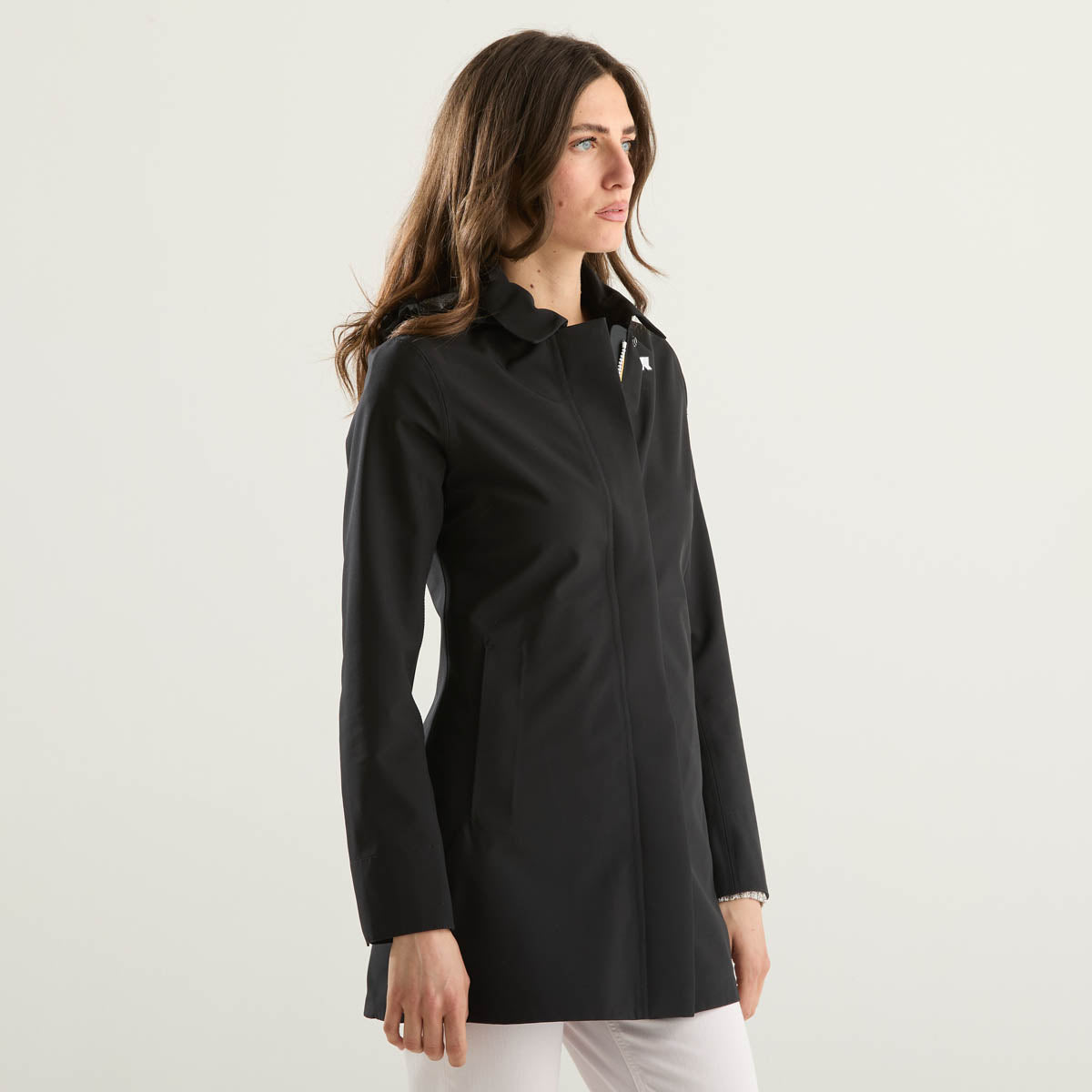 K-Way giubbino in tessuto tecnico nero