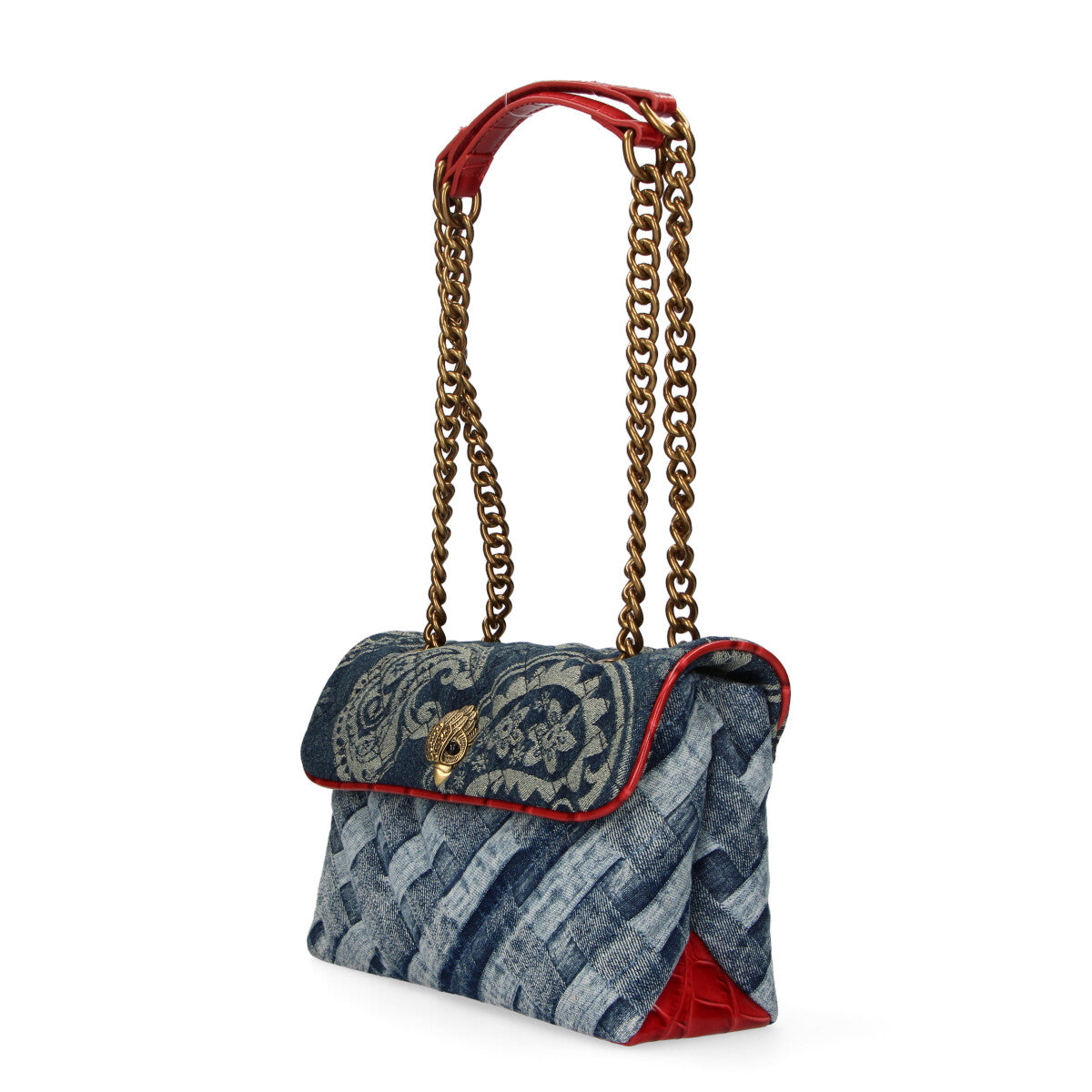Kurt Geiger borsa Kensington in tessuto denim