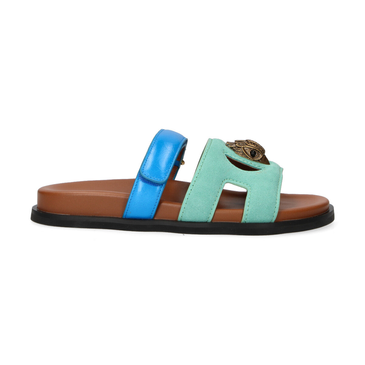 Kurt Geiger ciabatta Eagle Cut Out azzurro verde