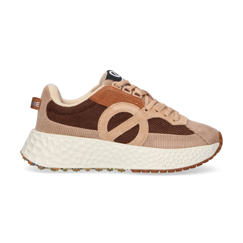No Name sneaker Carter Runner patch velluto beige