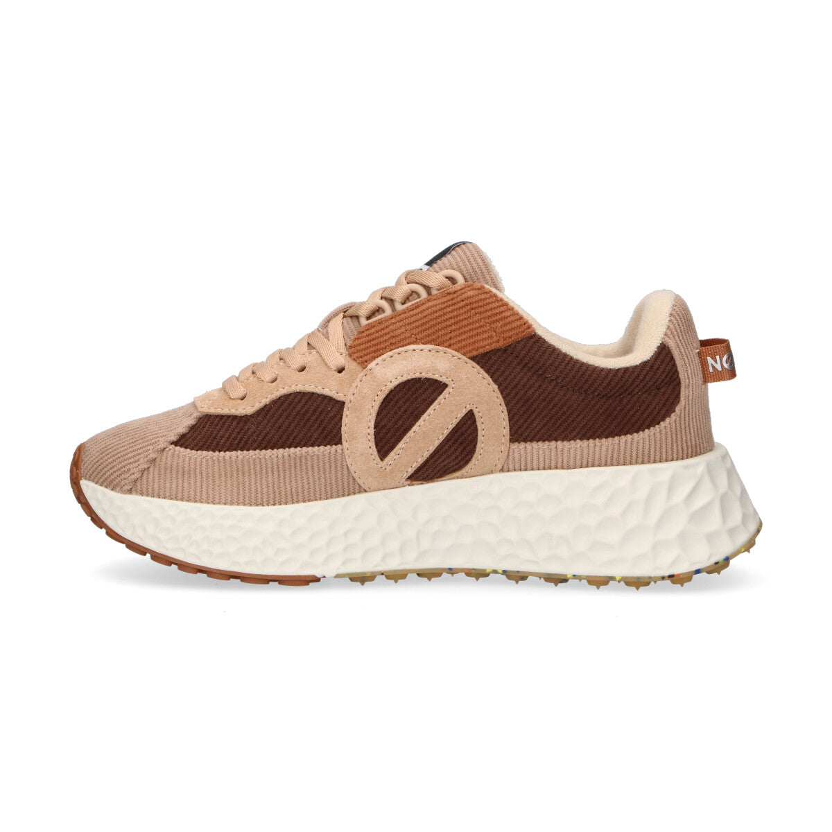 No Name sneaker Carter Runner patch velluto beige