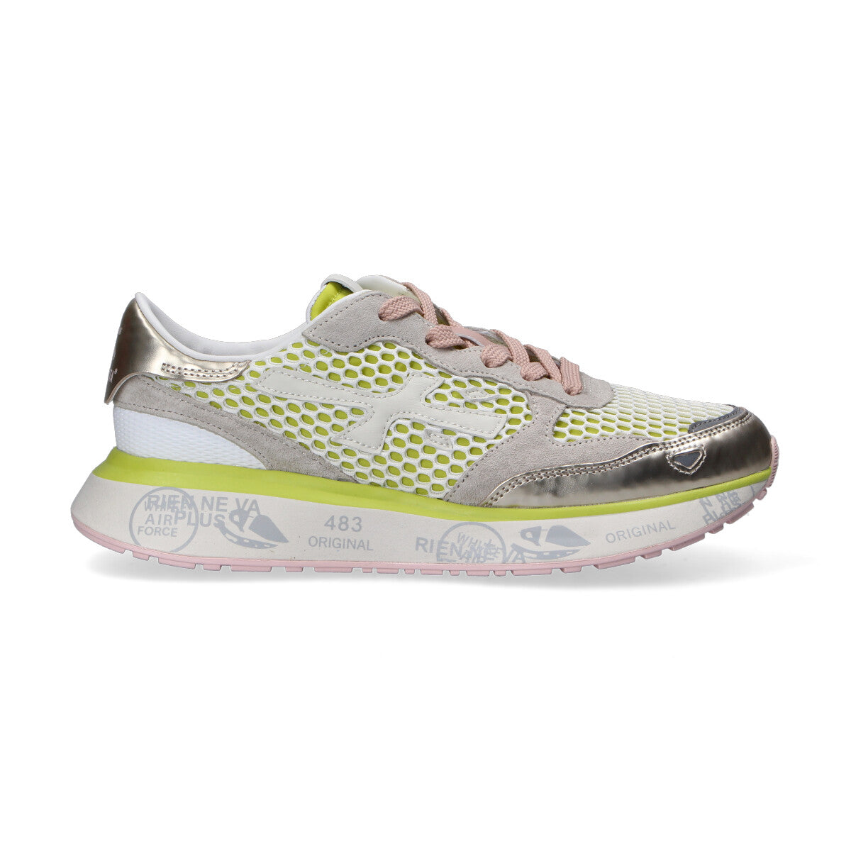 Premiata sneaker Lauryn dorata gialla