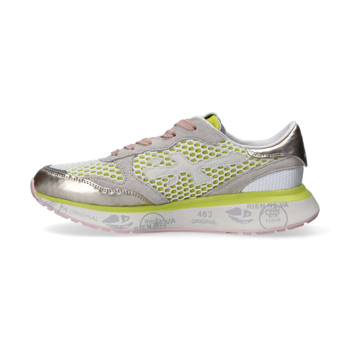 Premiata sneaker Lauryn dorata gialla