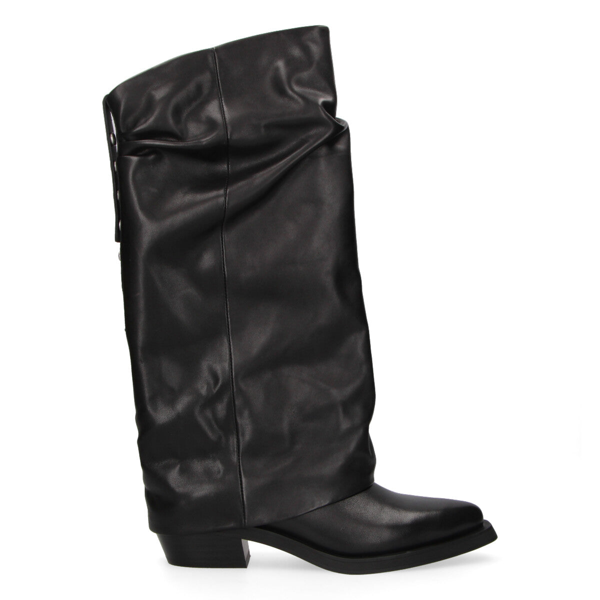 Ash stivale Liam risvoltato pelle nera