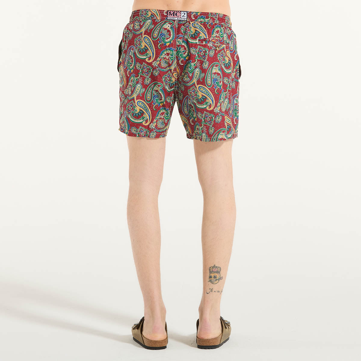 Mc2 Saint Barth costume paisley morning bordeaux