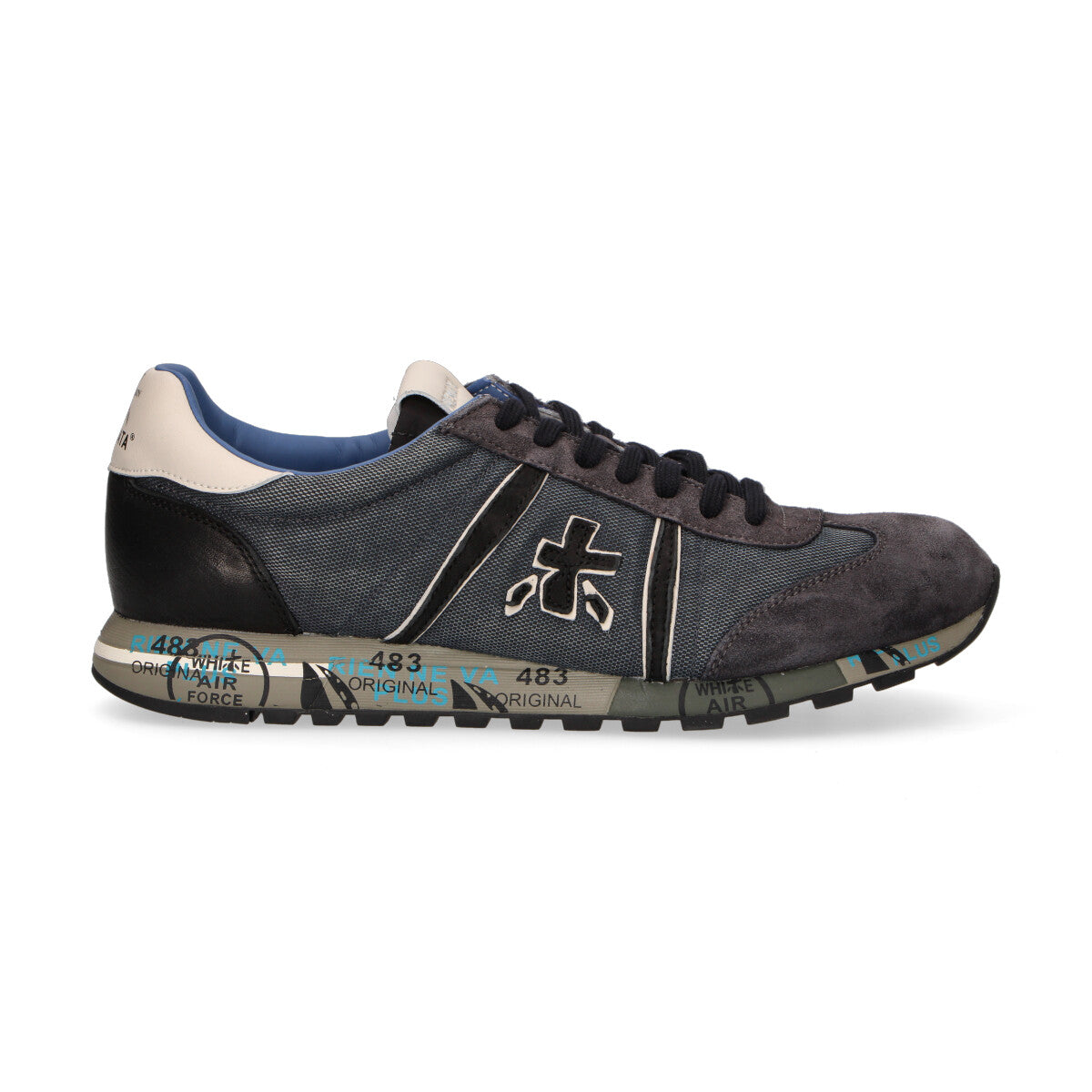 Premiata sneaker Lucy camoscio blu