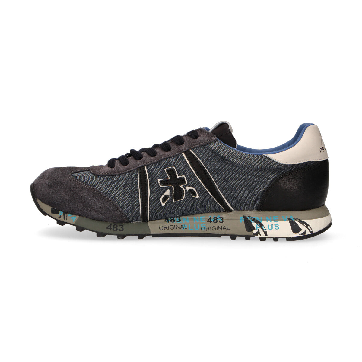 Premiata sneaker Lucy camoscio blu