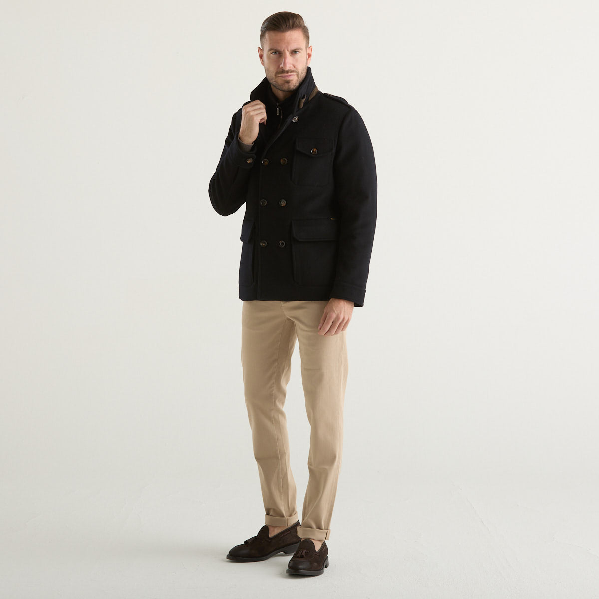 Tramarossa pantalone luis in cotone beige