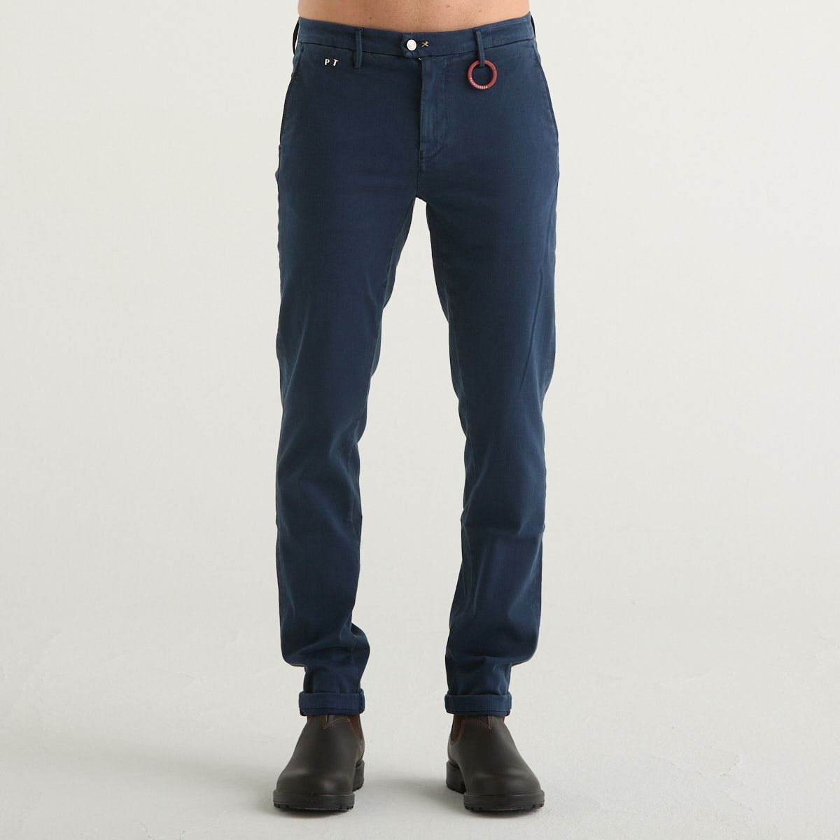 Tramarossa pantalone chino luis in cotone blu