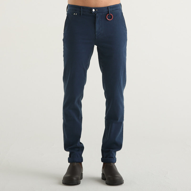 Tramarossa pantalone chino luis in cotone blu
