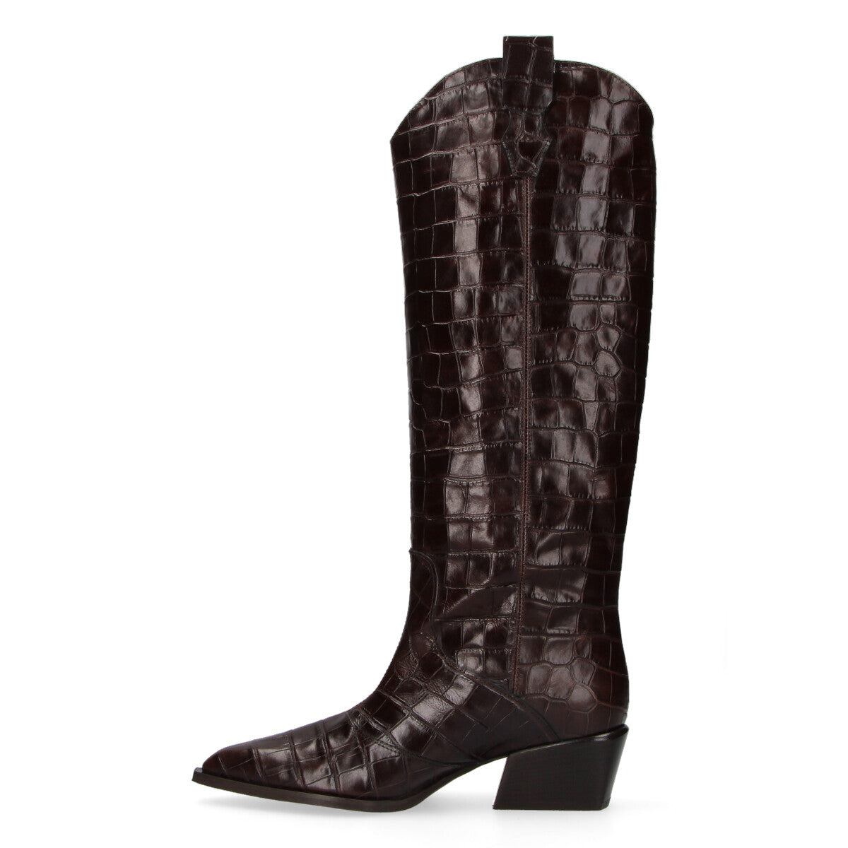 Poeve stivale in cocco pelle testa di moro