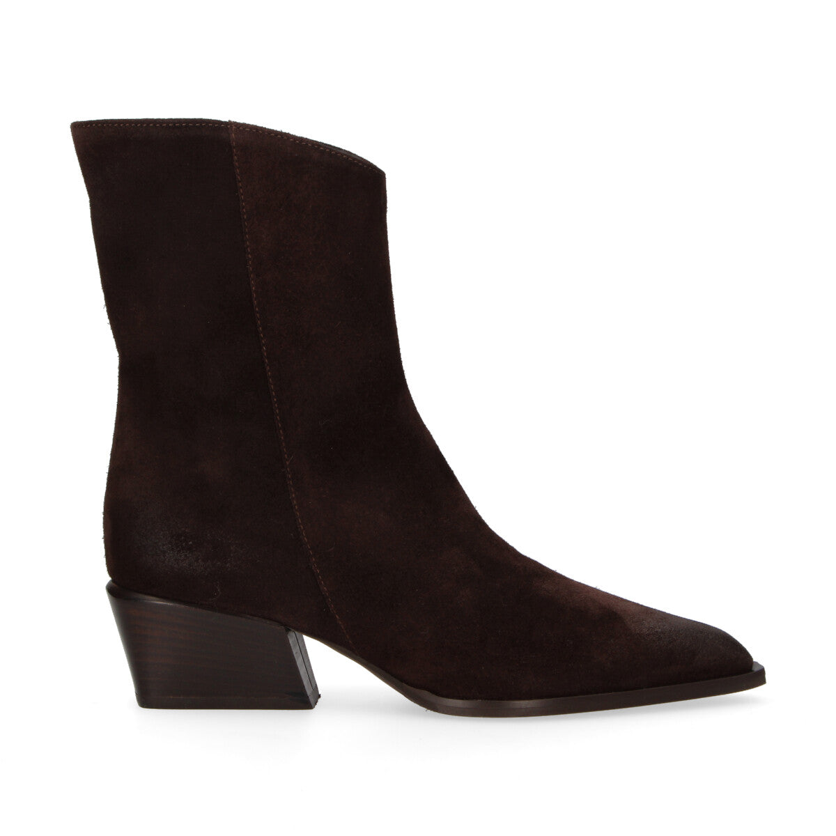 Poeve tronchetto in camoscio testa di moro