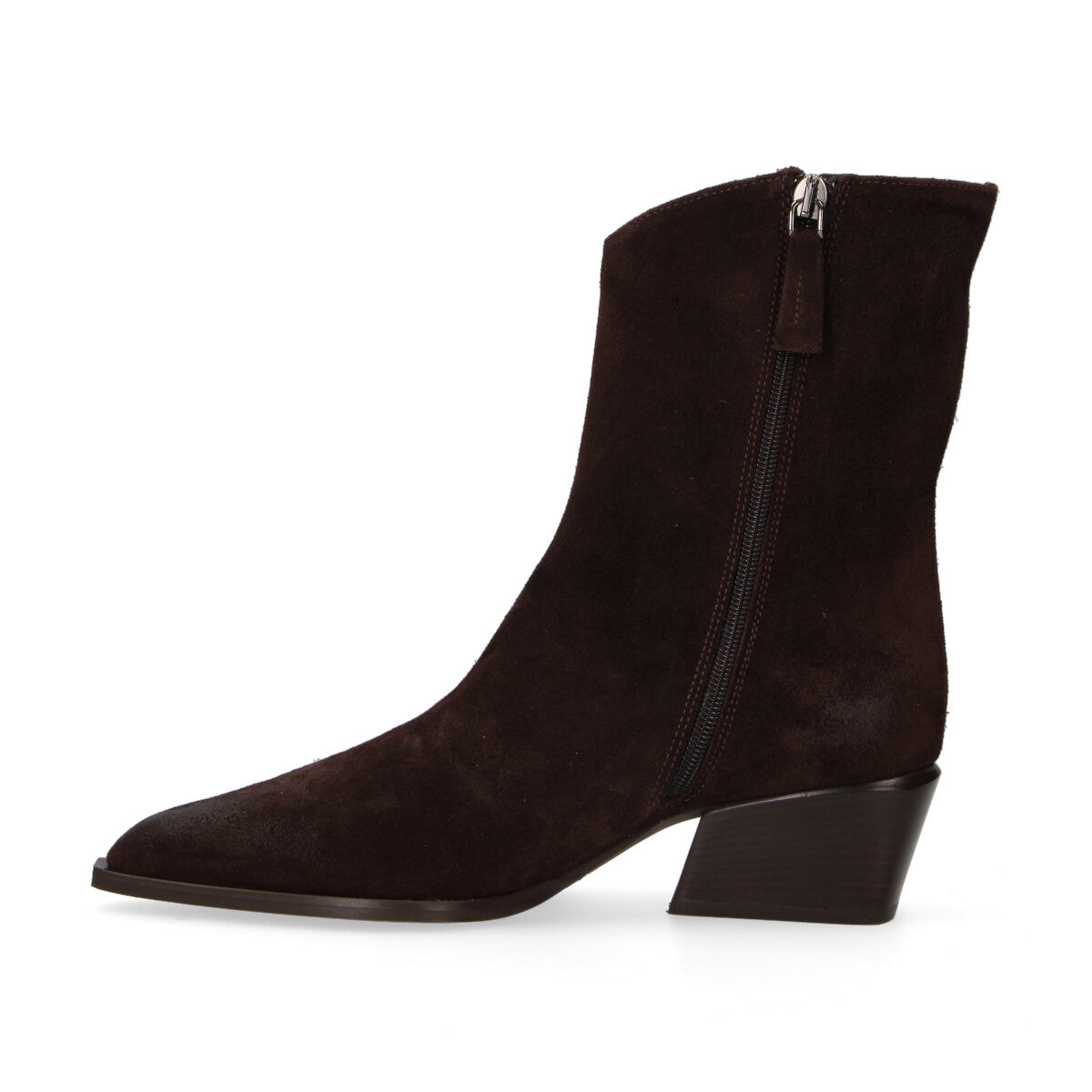 Poeve tronchetto in camoscio testa di moro