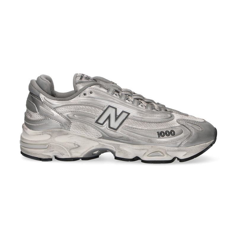 New Balance sneaker 1000 pelle argento