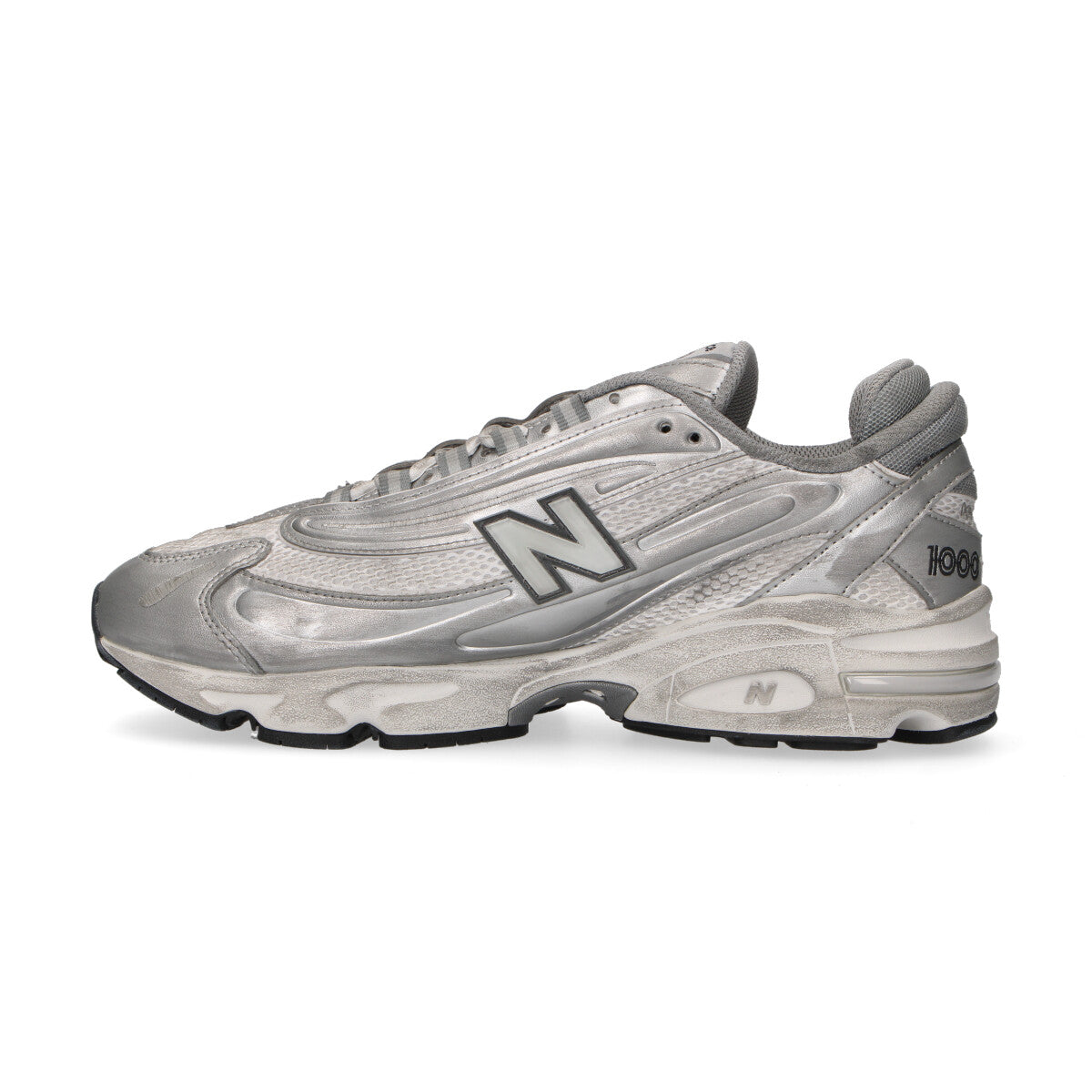 New Balance sneaker 1000 pelle argento
