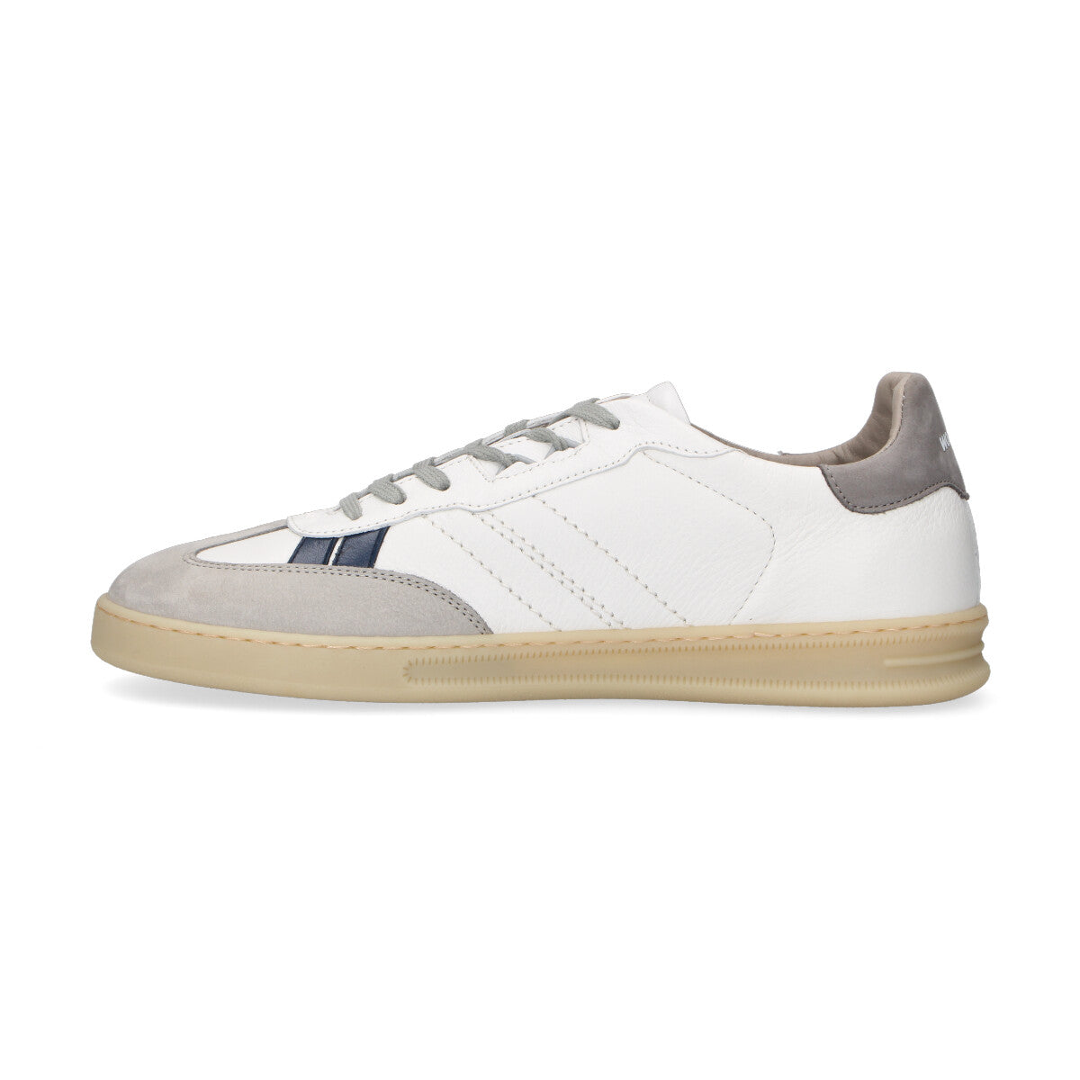 Woolrich Sneakers Doubleu Tennis in pelle bianca